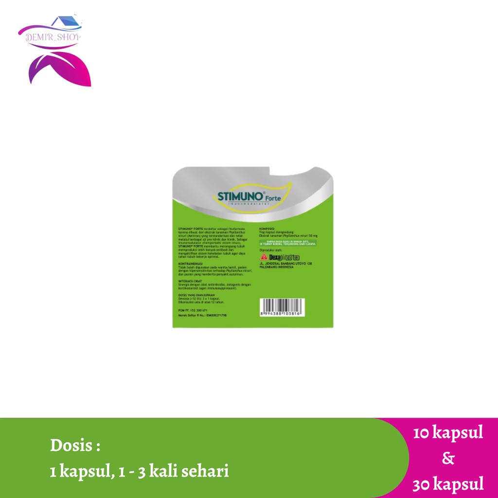 Stimuno Forte 30 Kapsul Vitamin Daya Tahan Tubuh