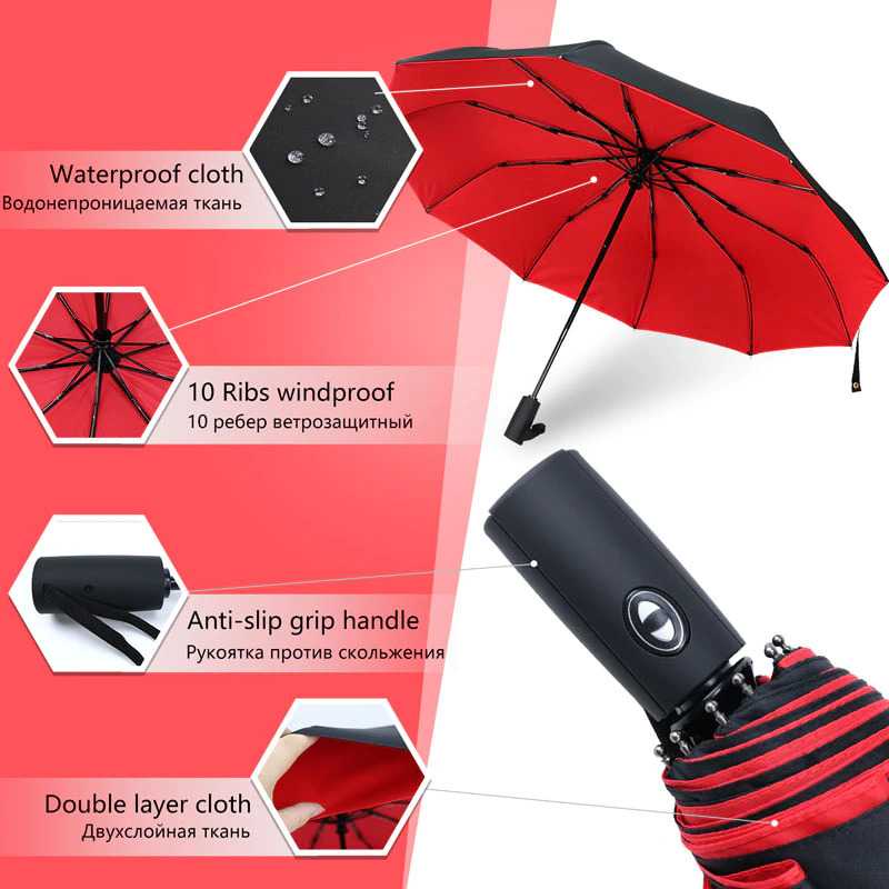 TOPX Payung Lipat Windproof Double Layer Umbrella