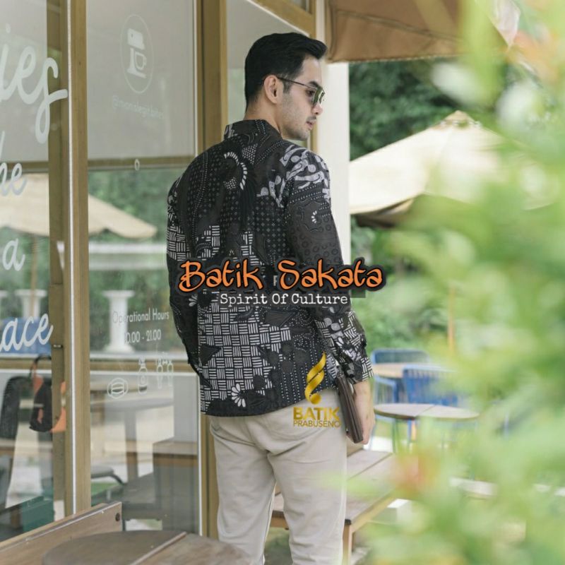 Kemeja Batik Pria Slimfit Premium Lengan Panjang Bahan Katun Halus Sragenan Lapis Furing
