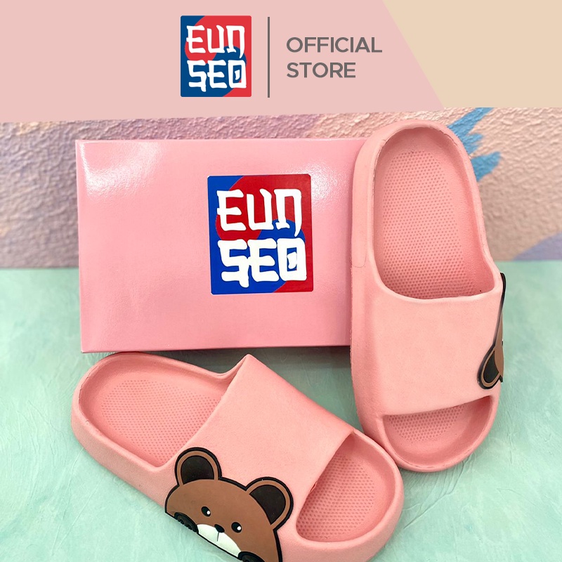 EUNSEO Sandal Wanita Fashion Korea Motif Jelly Outdoor Bear Anti Slip Tidak Licin Premium