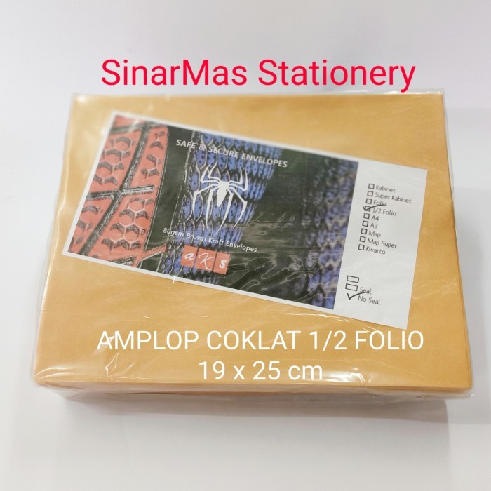 

Sale!!! Amplop Coklat Polos 1/ 2 Folio / Amplop Coklat Surat 1/ 2 Folio / F4. Gilaa!!!