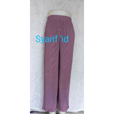 celana kulot plisket lidi MBL