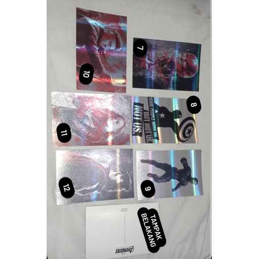 

[MARVEL KOREA] Avengers Endgame Holographic Postcard Post Card