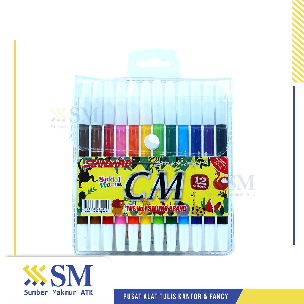 

SPIDOL 12 WARNA STANDARD CM2