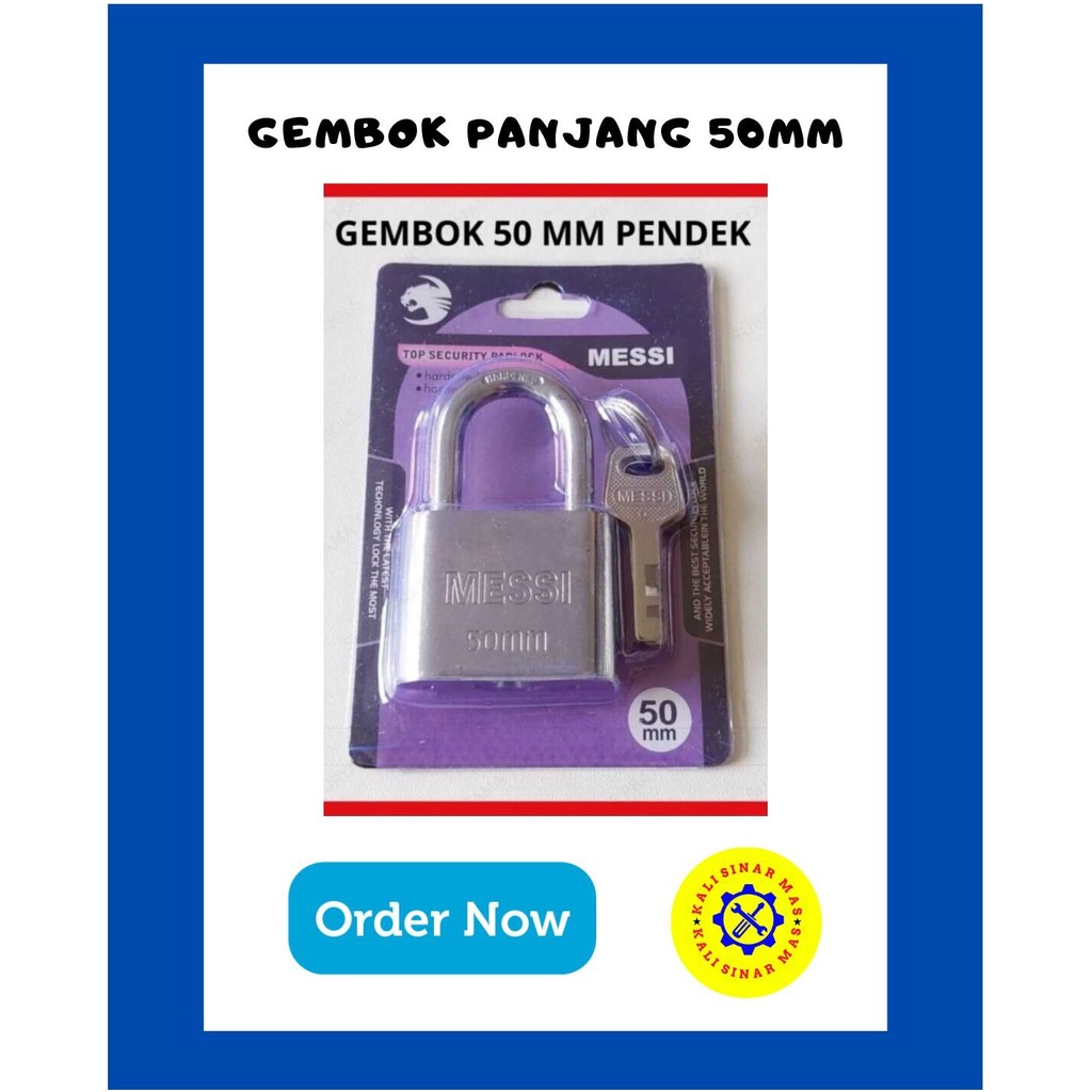 Gembok Pagar Pintu Leher Panjang 50mm