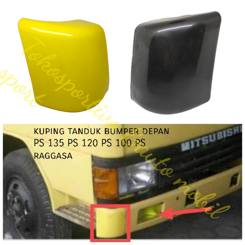 KUPING TANDUK BUMPER BEMPER SAMPING DEPAN PS RAGGASA PS135 PS120 PS100 KUNING HITAM