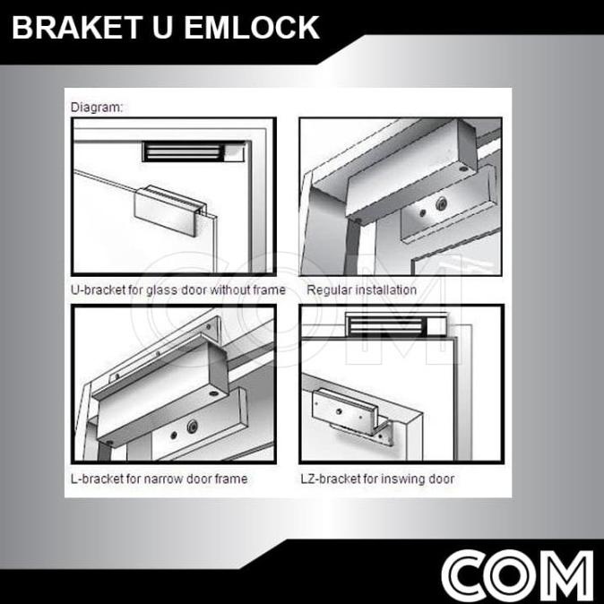 Emlock Magnetic Lock door Emlock 600LBS with LED