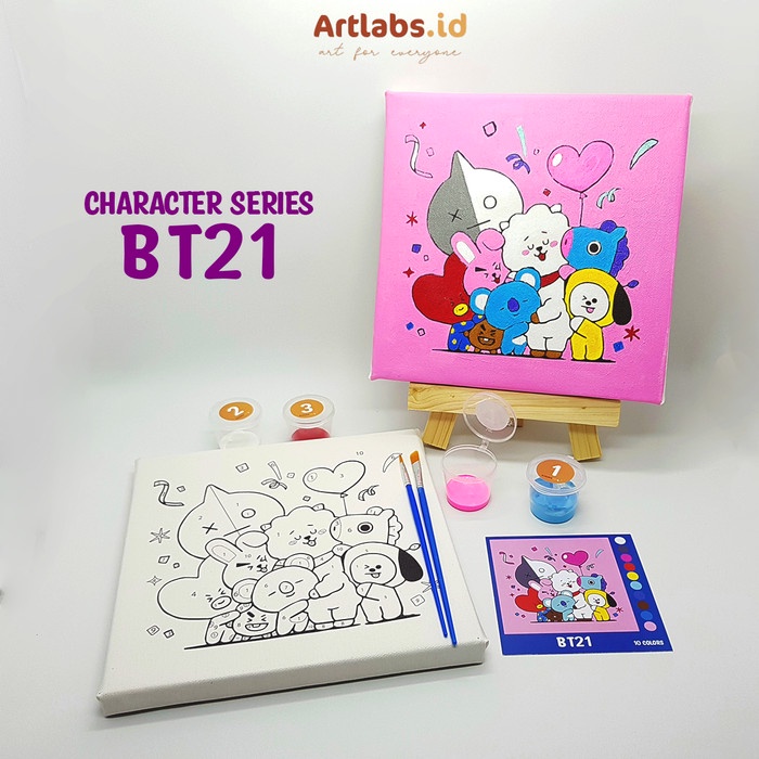 

Gaya Bt21 - Paint By Number 10 Color [Character Series] | Painting Kit Diskon