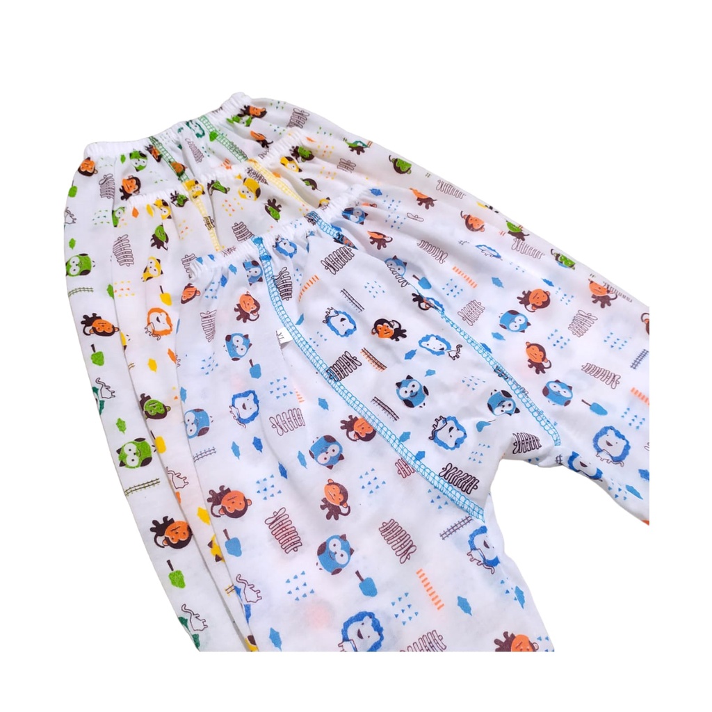 [3 Pcs] Celana Panjang Bayi Pamper Warna S M L XL