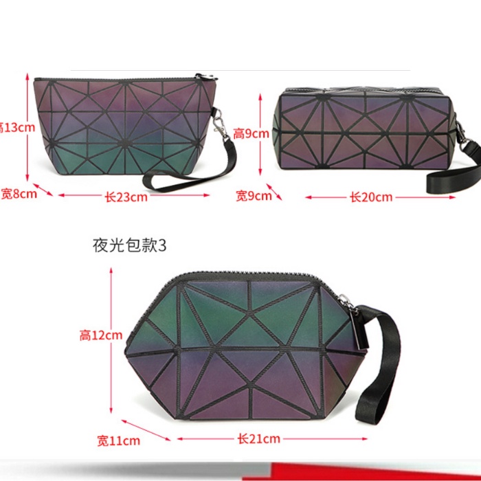 Tas 3 in 1 Penyimpanan Alat Makeup travel bag / Pouch makeup - Yosinogawa