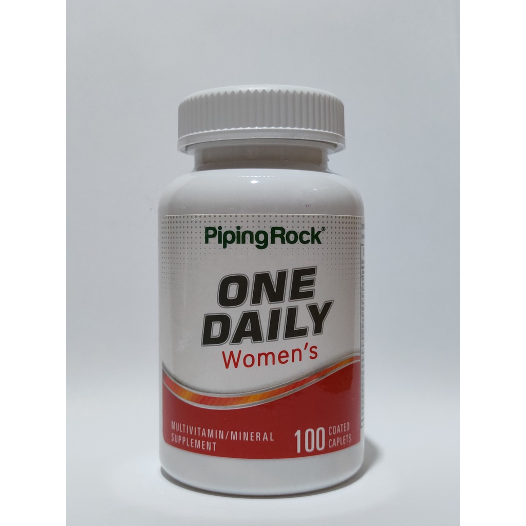 Piping Rock One Daily Women’s Multivitamin & mineral 100 coated caplets | Multivitamin Wanita