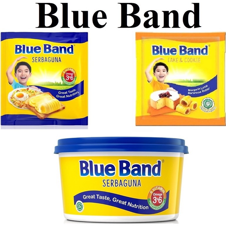 

Blue Band serbaguna sachet 200 gr dan Blue Band serbaguna cup 250 gr