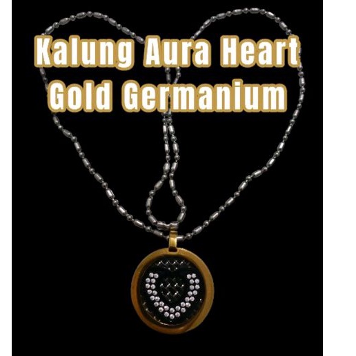 Kalung Aura Gold Heart Germanium