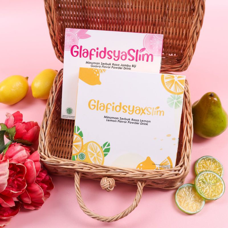 GLAFIDSYA SLIM &amp; XSLIM (GLAFIDSYASLIM) minuman pelangsing