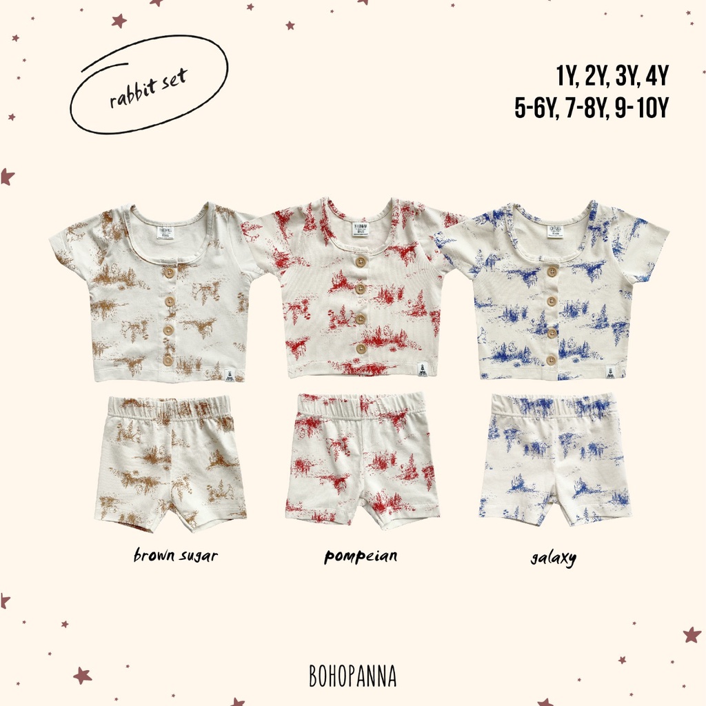 Bohopanna - Rabbit Set / Setelan Anak Perempuan