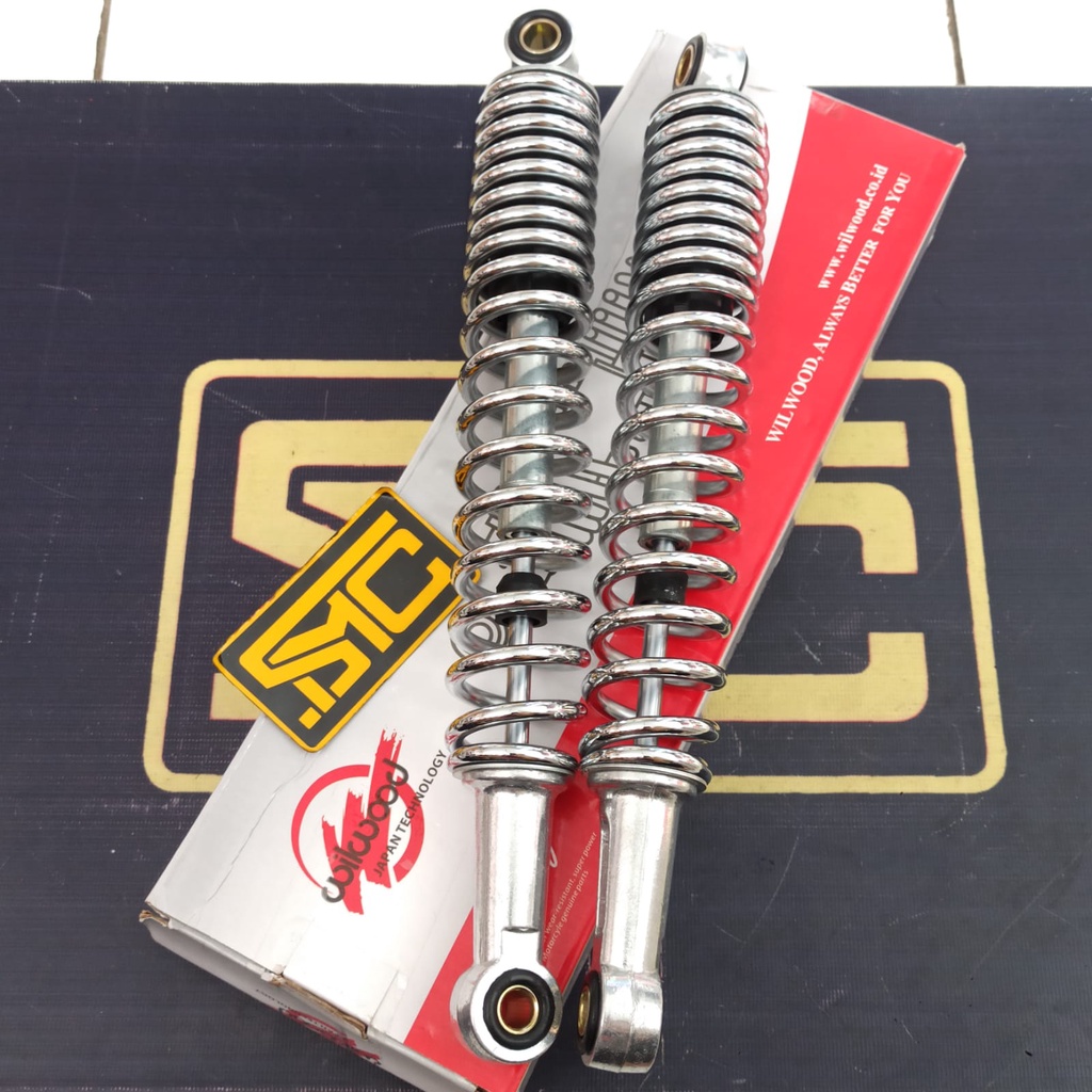 Shockbreaker Belakang Honda Supra X 100 / Supra Fit Lama Standar Chrome Wilwood