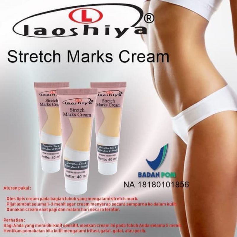 LAOSHIYA STRETCH MARK CREAM ORIGINAL BPOM / CREAM STRETCHMARK