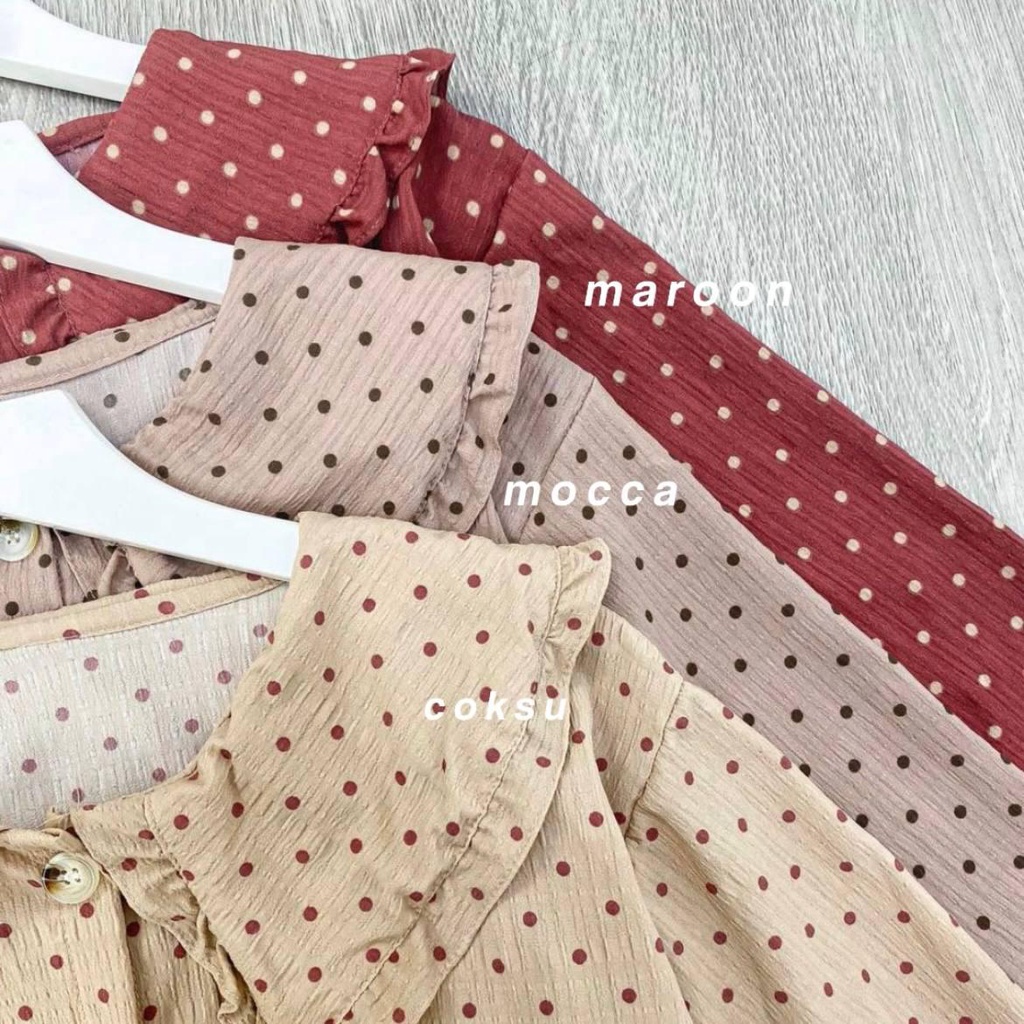 FANIA Dottie Collar Blouse Wanita