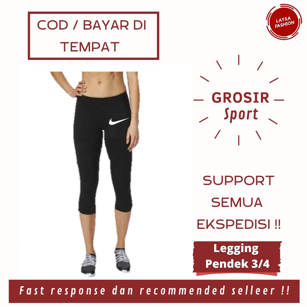 COD CELANA LEGGING LEGING LEJING BASELAYER PENDEK 3/4 OLAHRAGA SPORTY GYM RUNNING RENANG BADMINTON VOLLY FUTSAL CELANA SHORT PANTS TRAINING OLAHRAGA ADIDAS DEWASA PRIA WANITA MURAH BANDUNG