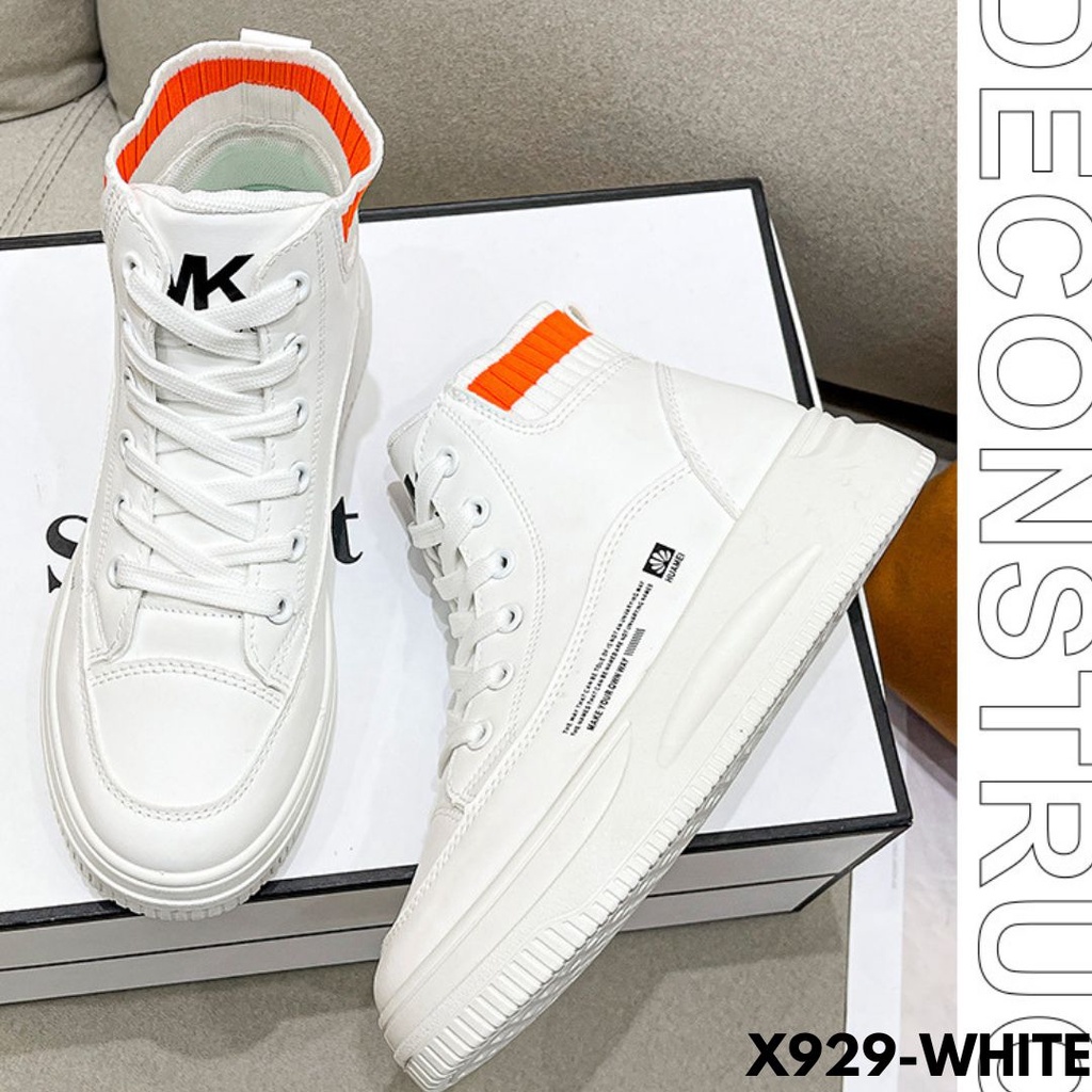 SEPATU SNEAKERS WANITA POPULER AIRPORT STYLE BAHAN PU QUALITY IMPORT 929