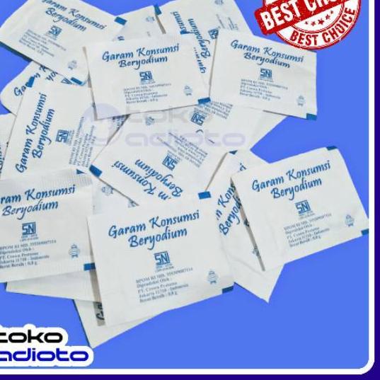 

COD✔️1Pack Garam Sachet 250pcs/ Salt Stick / Garam Halus / Garam Yodium / Garam Resto / Salt Sachet|SQ1