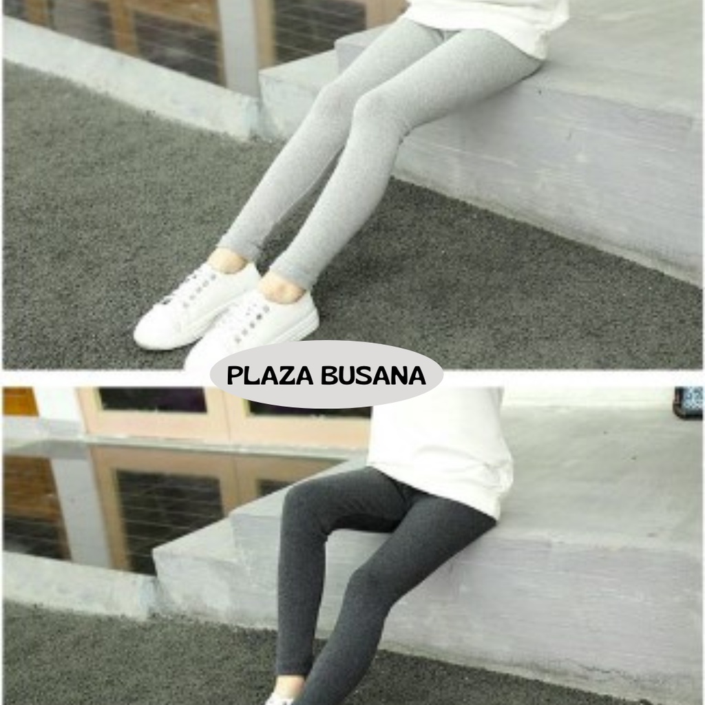 Legging Polos Anak Perempuan Bahan Rayon Premium Usia 2-14 Tahun Import