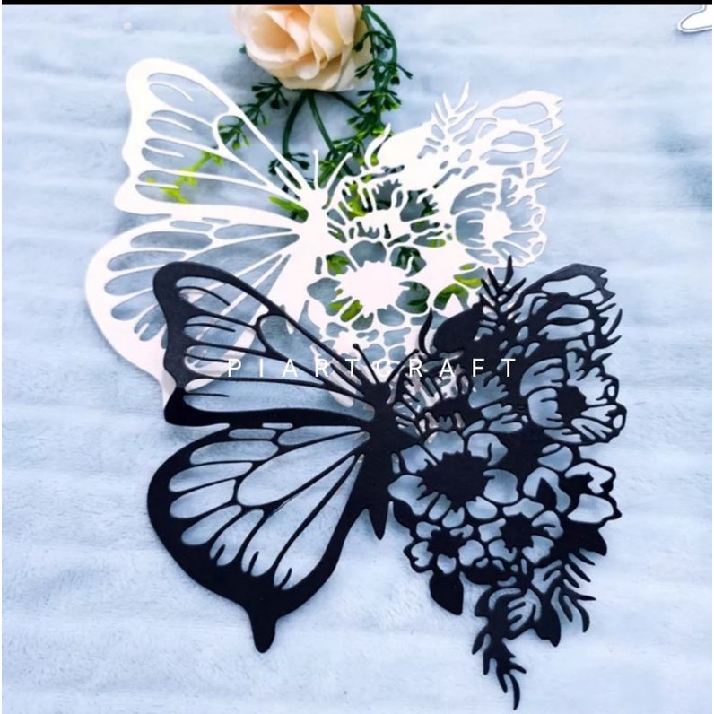 

Butterfly / kupu-kupu size JUMBO - Dies cut / cut dies DIY scrapbook / vintage journal / album / diary