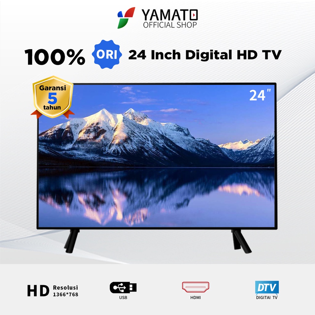 Yamato 24 inch TV Digital TV  TV LED LED 24/32 inch Televisi-TV tabung TV 24 inch -100% Original-Garansi 5 tahun