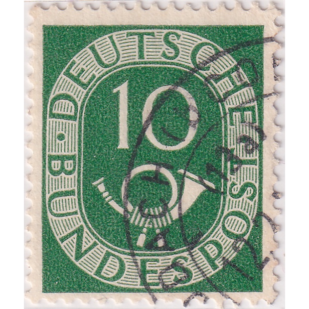 

Germany - Postage stamps - 1951 - New Daily Stamp 10Pfg Used