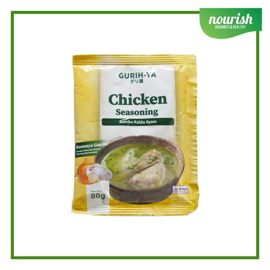 

Gurih-Ya, Chicken Seasoning - Bumbu Kaldu Ayam Non MSG 80g