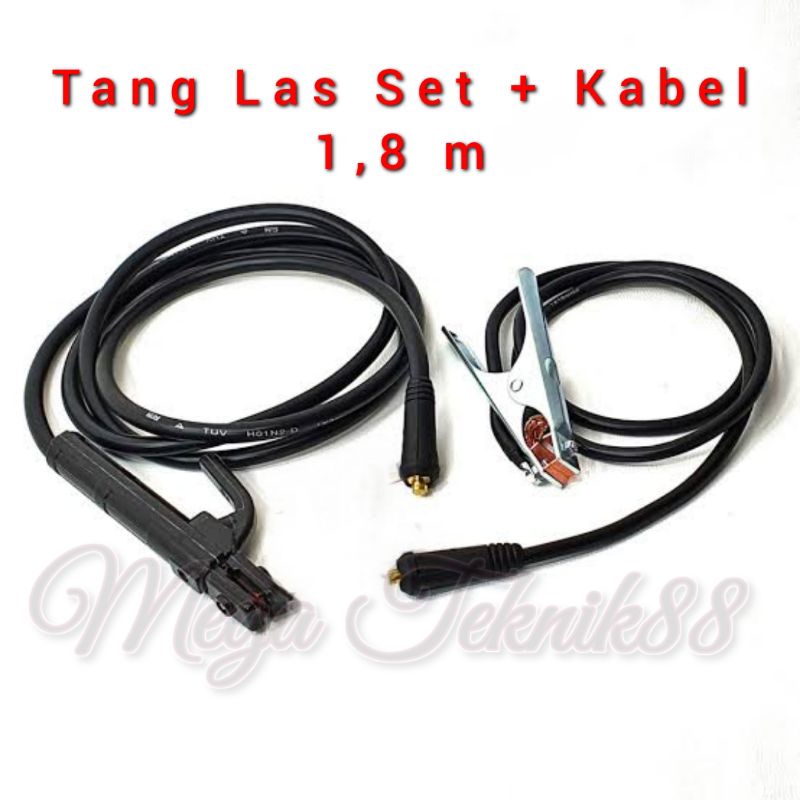 TANG LAS SET INVERTER + KABEL 1,8 M / STANG LAS SET KOMPLIT KABEL