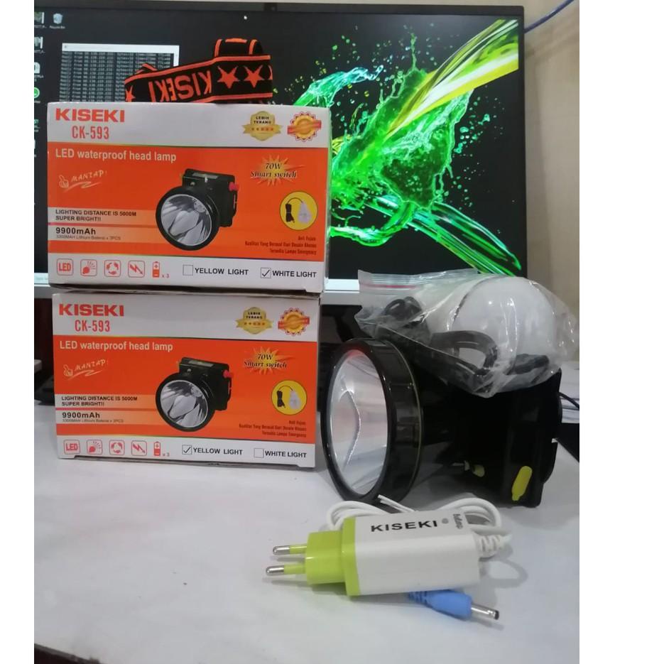 Baru Sampai Kiseki LED Waterproof Head Lamp CK-593