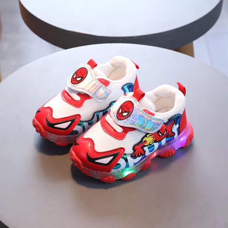 Minipetite SH2154 Sepatu Lampu Anak Sneakers Anak Lampu Led