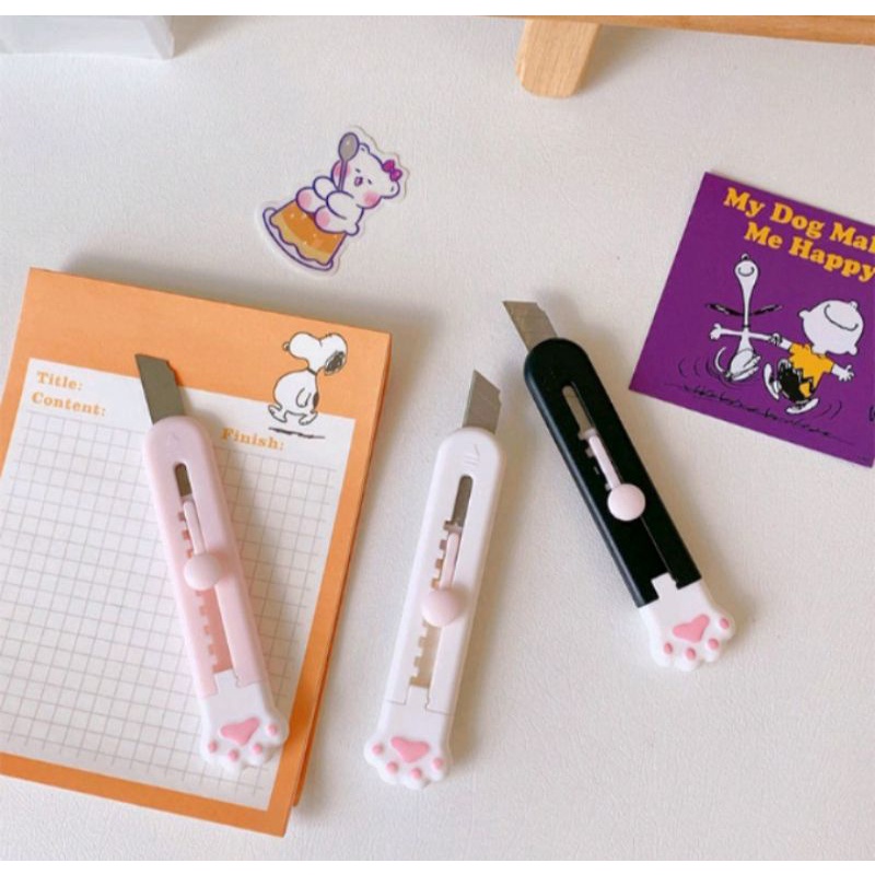 

Cutter Paw lucu pisau kecil imut kucing Cutter Mini untuk sekolah Alat Sekolah