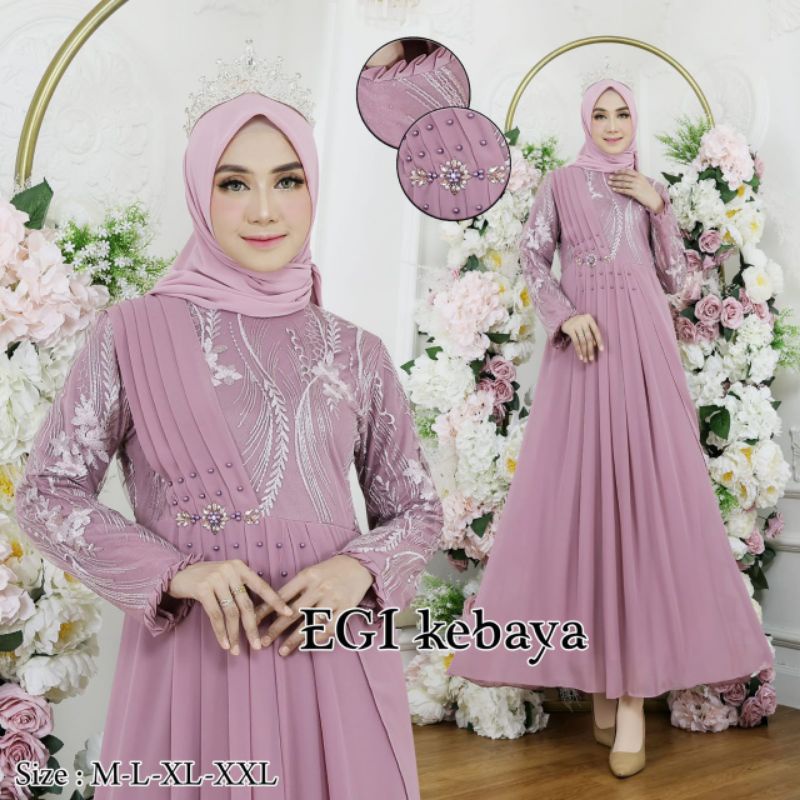 GAMIS CERUTY PAYET // BAHAN TILLE BORDIR MIX CERUTY BABYDOLL PLUS PAYET // KODE EK