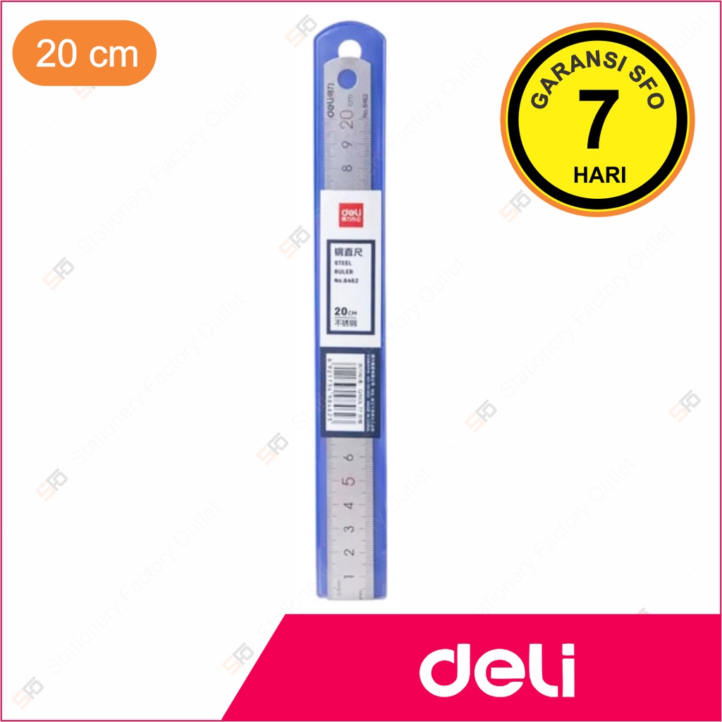 

Penggaris Besi Deli 20cm (No.8462)