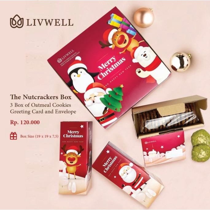 

[EXCLUSIVE HAMPERS] Oatmeal Cookies Christmas - LIVWELL (Free Card)