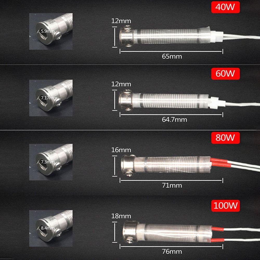 Populer 2pcs Soldering Iron Core Kualitas Tinggi 40W60W80W100W Alat Las Aksesori Pengerjaan Logam