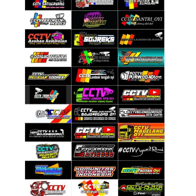 PED.18Oc22ᴿ– 33 PCS STIKER STICKER CCTV TRUK OLENG TUKANG SODREK STIKER PACK CCTV TRUK OLENG MURAH