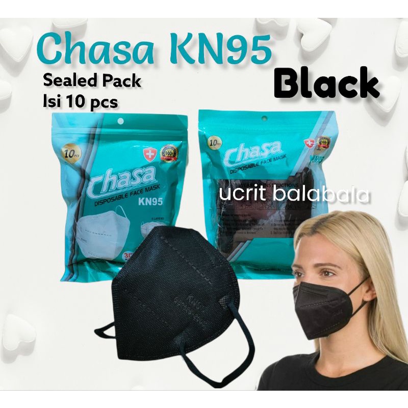 MASKER KN95  CHASA 5 PLY EARLOOP DISPOSABLE MASK KN 95