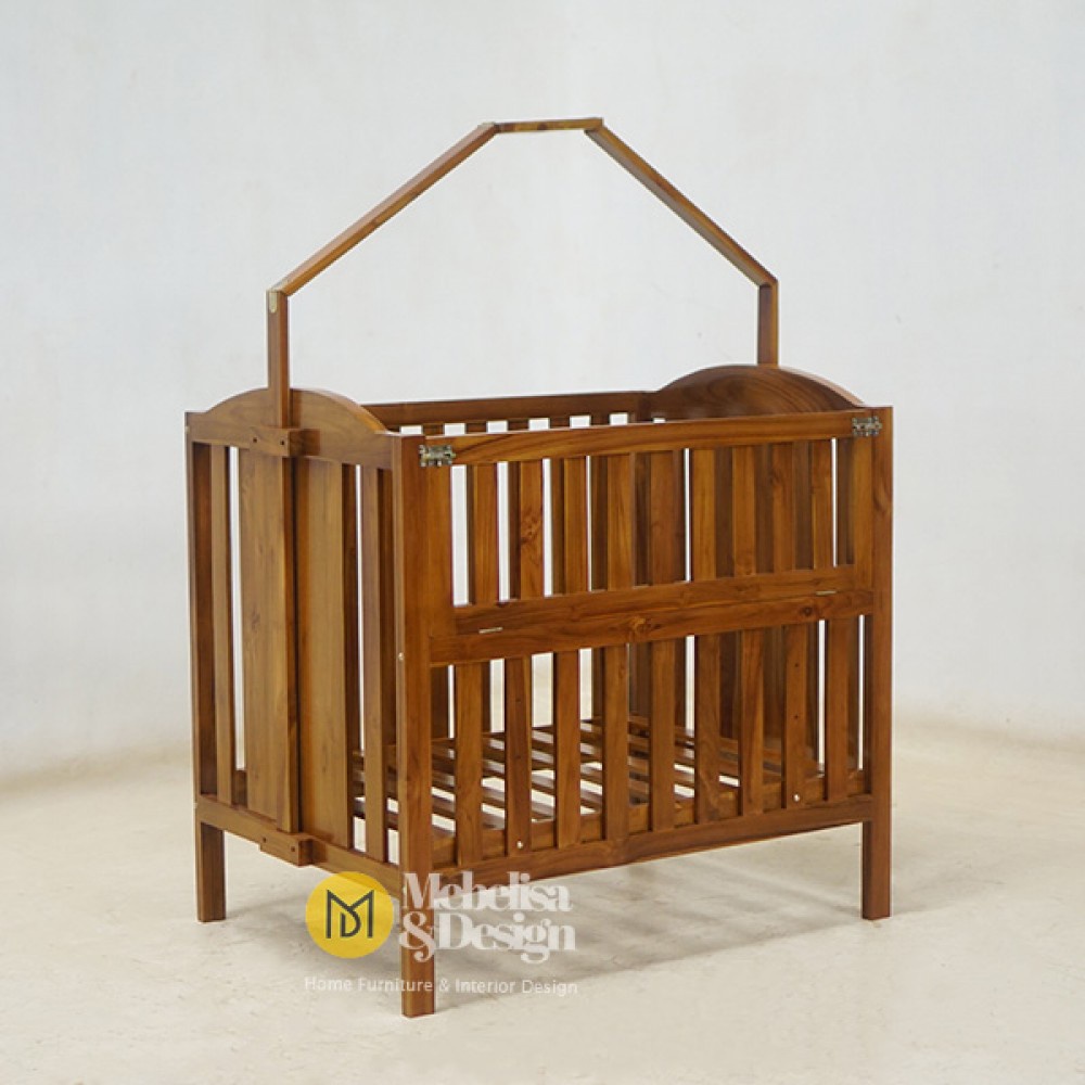 Box Tempat Tidur Bayi Minimalis Kayu Jati Jepara