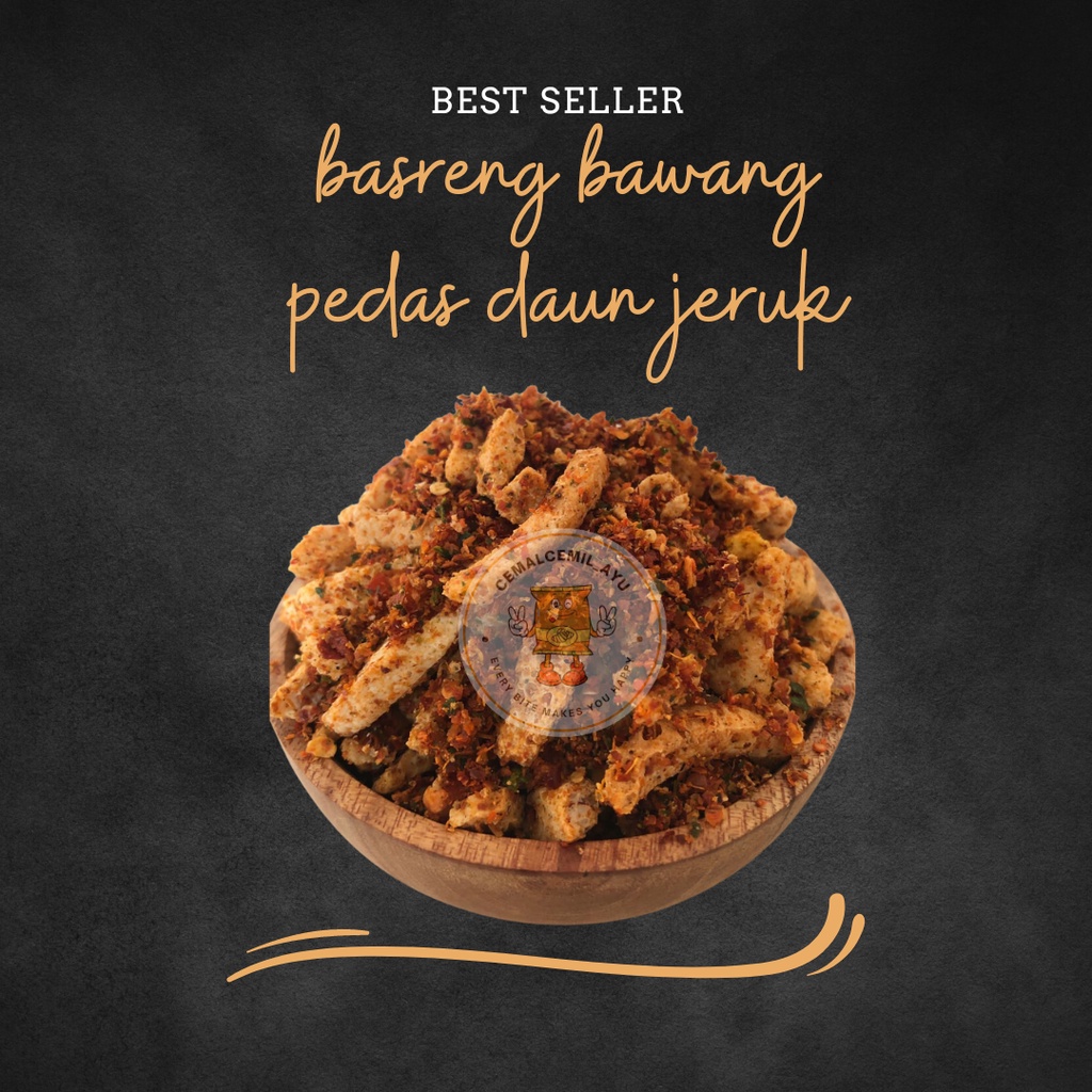 

basreng pedas daun jeruk || basreng bawang 250gr || basreng bandung