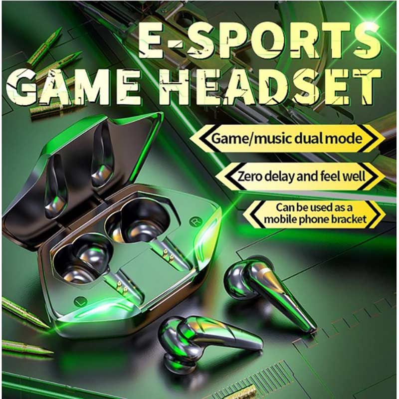 (New arrival Lebih dari 50K dikurangi 20K)AFS Headset Bluetooth Gaming TWS with Mic 6D Bass Stereo Handset Water Proof Earbud 5.1 Wireless Earphone Headphone