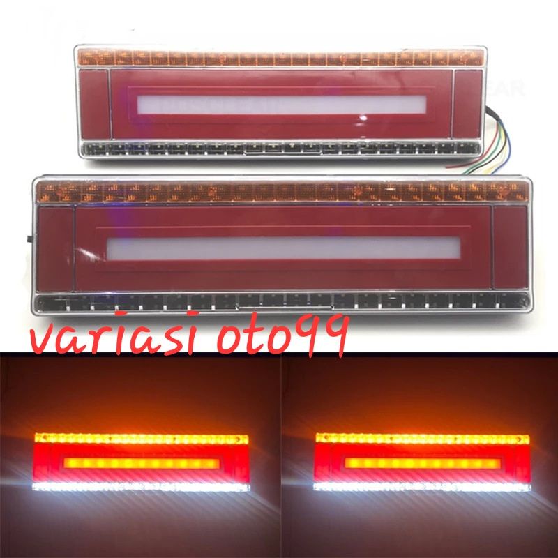 LAMPU STOP LAMP MOBIL TRUCK TRUK UNIVESAL LAMPU REM MOBIL BELAKANG  DC 24 VOLT 3 WARNA