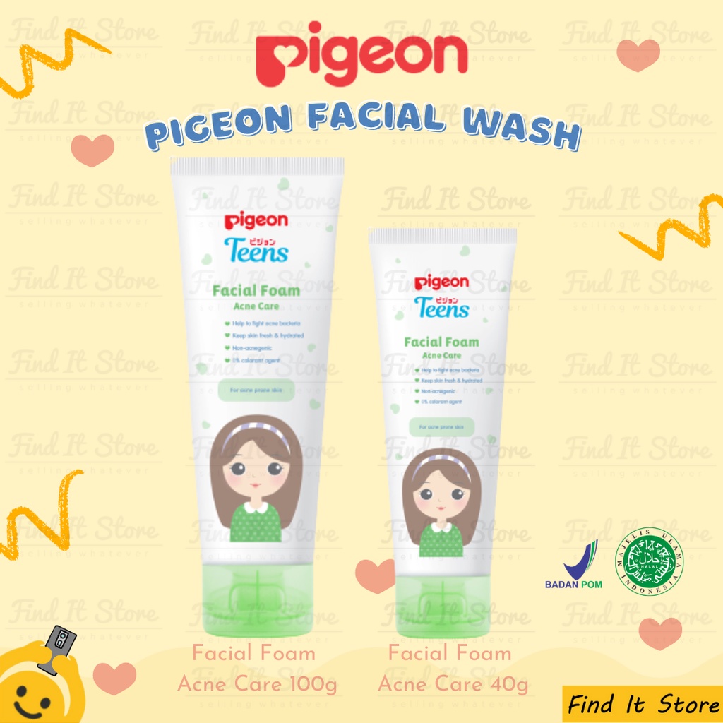 Pigeon Teens Treatment Series | Facial Foam | Moisturizer | Face Powder | BPOM