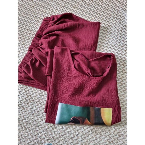 ONE SET WANITA SLEBEW JUMBO MURAH