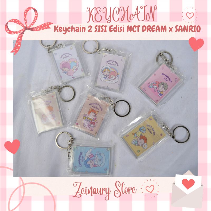 KEYCHAIN 2 SISI EDISI NCT DREAM X SANRIO