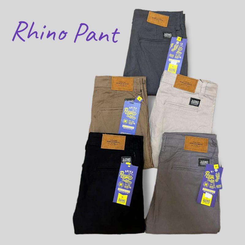 Celana Original Chinos pria RHINO TERBARU melar halus combed diamont