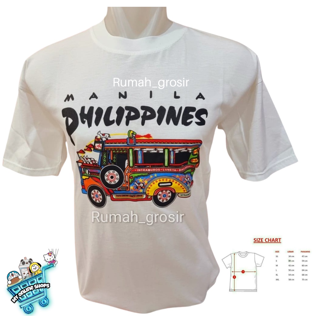 Kaos Souvenir Philippines Manila Filipina