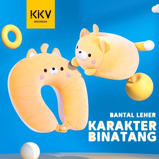 KKV SLADKO Animal Pilow Bantal Leher Travel Multifungsi Bantal Boneka